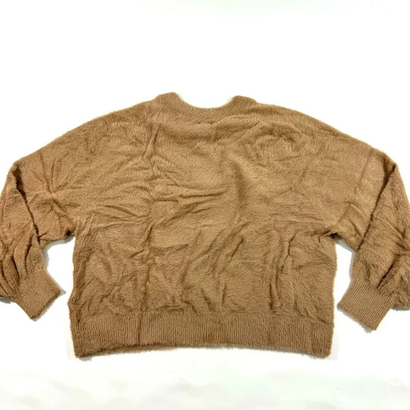 NWOT Aerie Flurry Crewneck Sweater Size Large Cappuccino - Picture 4 of 9